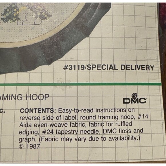 Designs For The Needle Cross Stitch Kit Merry Christmas Spec Delivery 3119 VTG - Picture 3 of 4